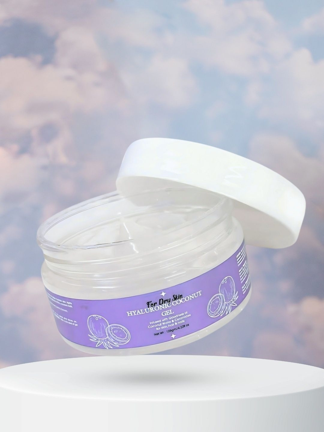 Pastel Jade Hyaluronic Coconut Water Gel With Aloe Vera Extract For Dry Skin- 125 g