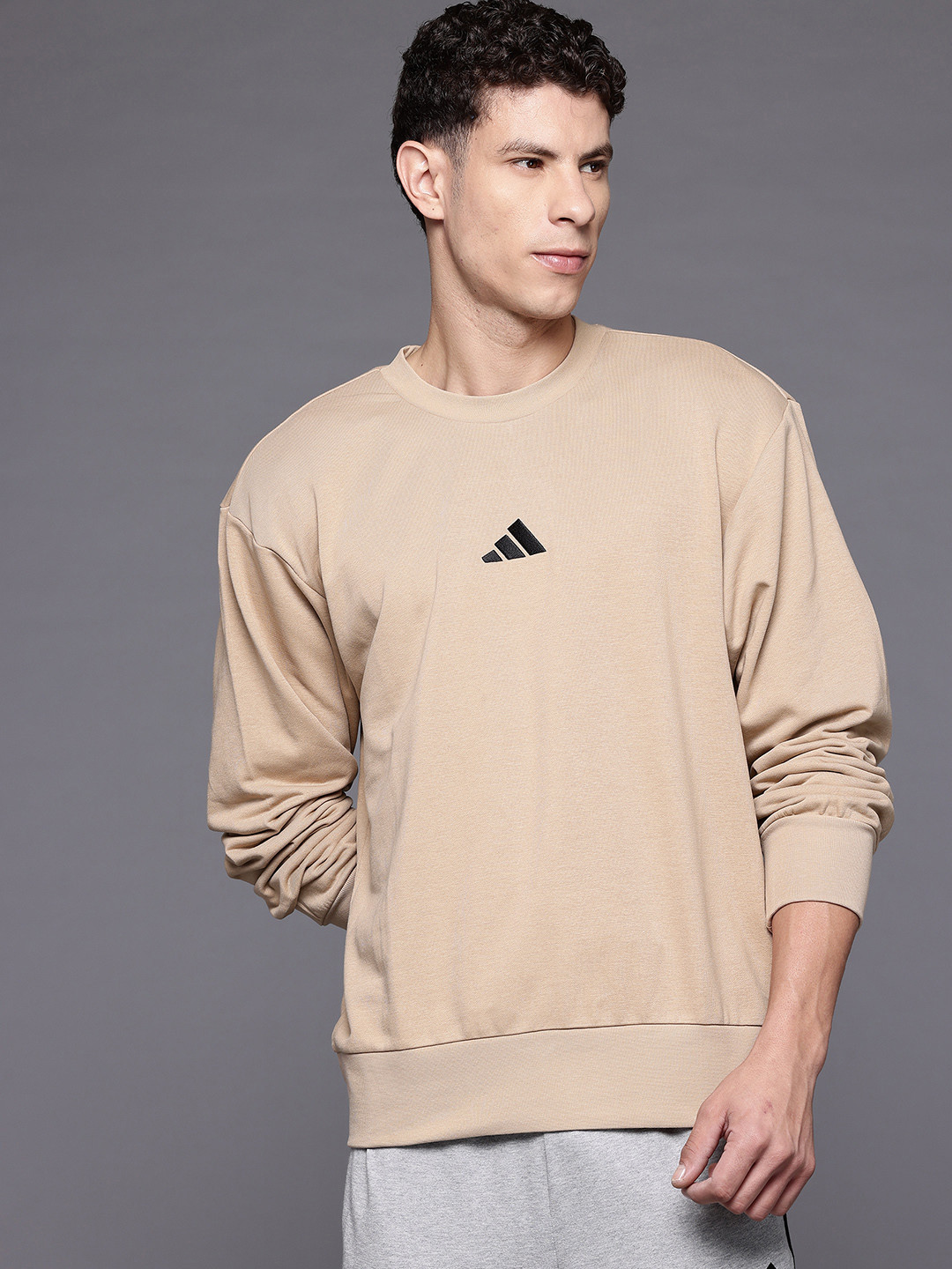 ADIDAS Brand Logo Embroidered Feel Cosy Sweatshirt