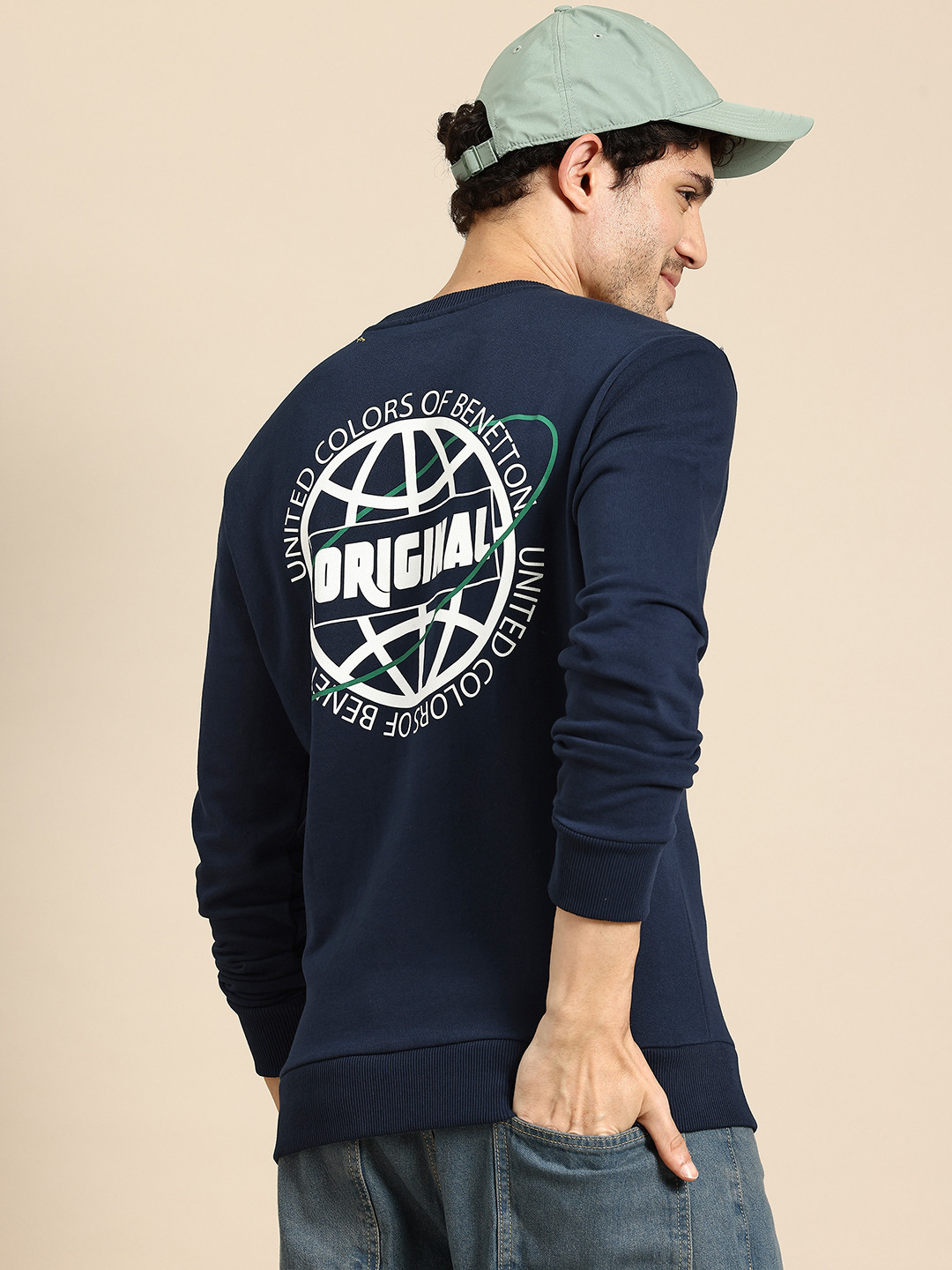 United Colors of Benetton Typography Printed Sweatshirt