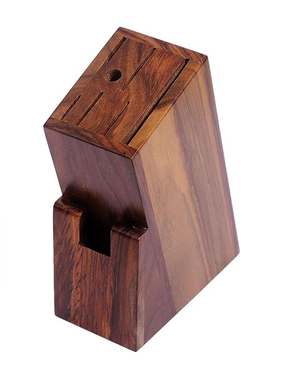Woodkit Kitchenware Brown Wooden Knives Holder Stand