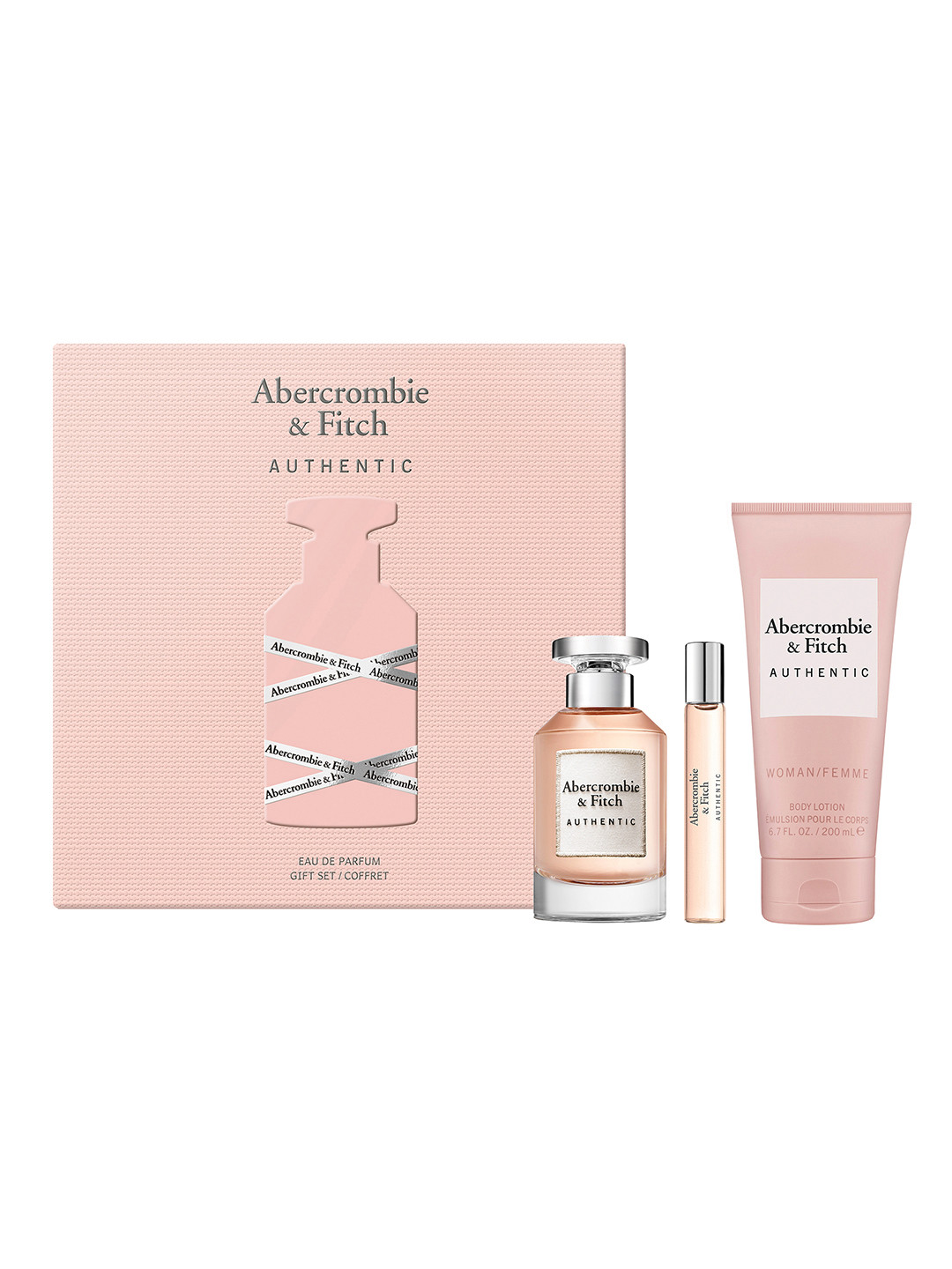 ABERCROMBIE & FITCH Set Of 3 Authentic Eau De Parfum- 100 ml & 15 ml- Body Lotion- 200 ml