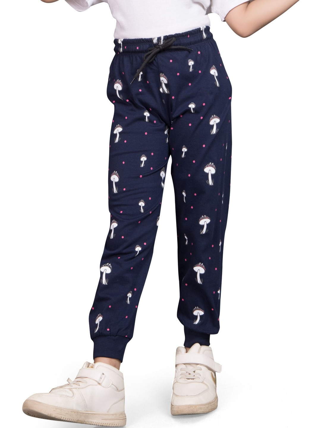 Little funky Girls Printed Mid Rise Pure Cotton Lounge Pant