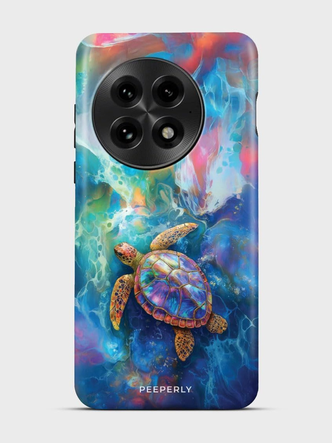 PEEPERLY Women Turtle Printed Impact Resistant OnePlus 11 5G Back Case