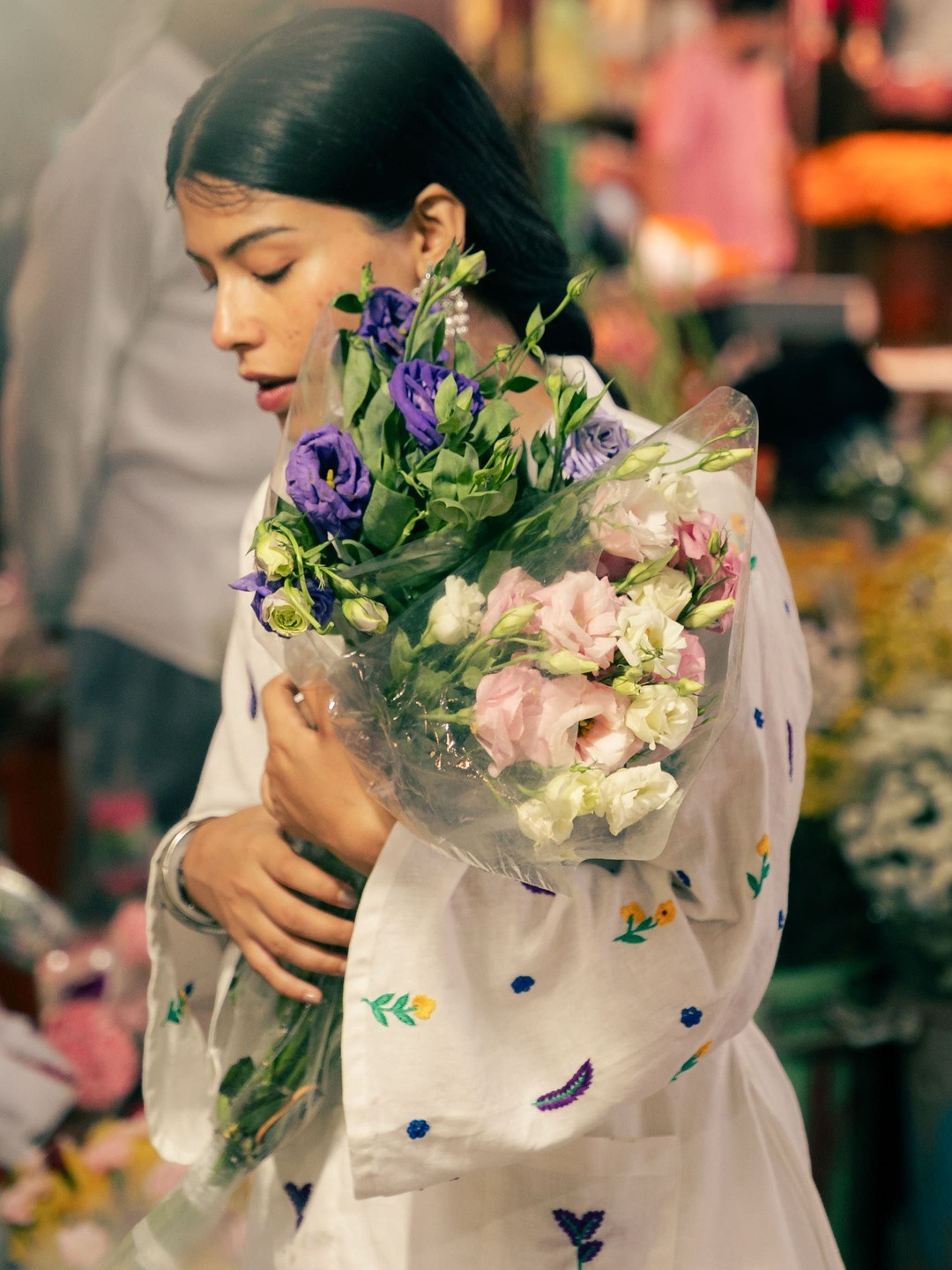 Darakht Subah Embroidered Cotton Linen Tunic & Trousers Co-Ord Set