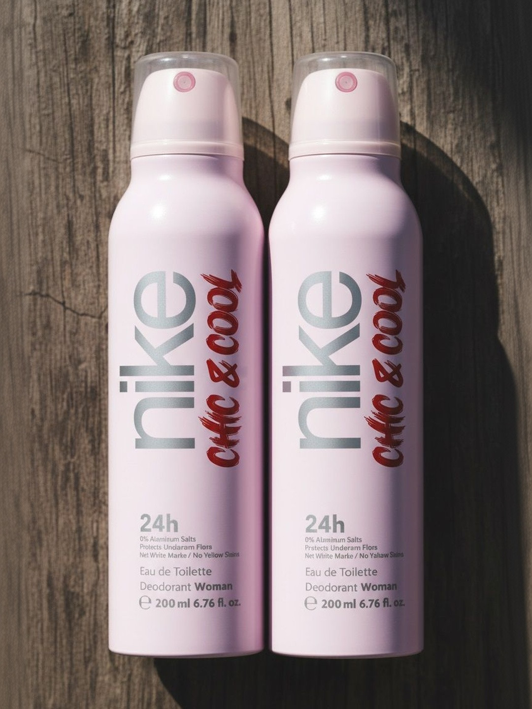 Nike Fragrances Women Set Of 2 Chic & Cool Eau De Toilette Deodorant- 200 ml Each