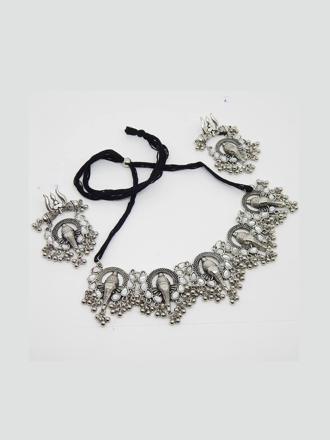 Tvasti Elephant Designed Jewellery Set