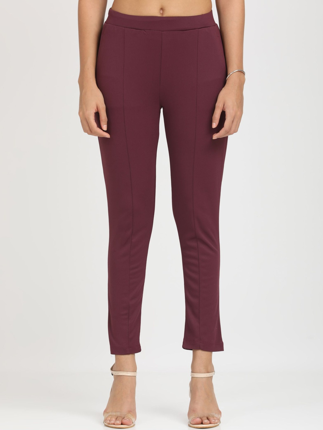 Coppersmith Women Carrot Straight Fit Trousers