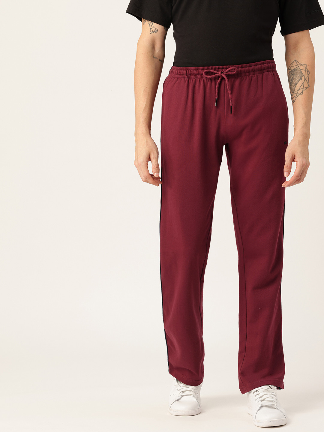 Monte Carlo Men Contrast Piping Track Pants