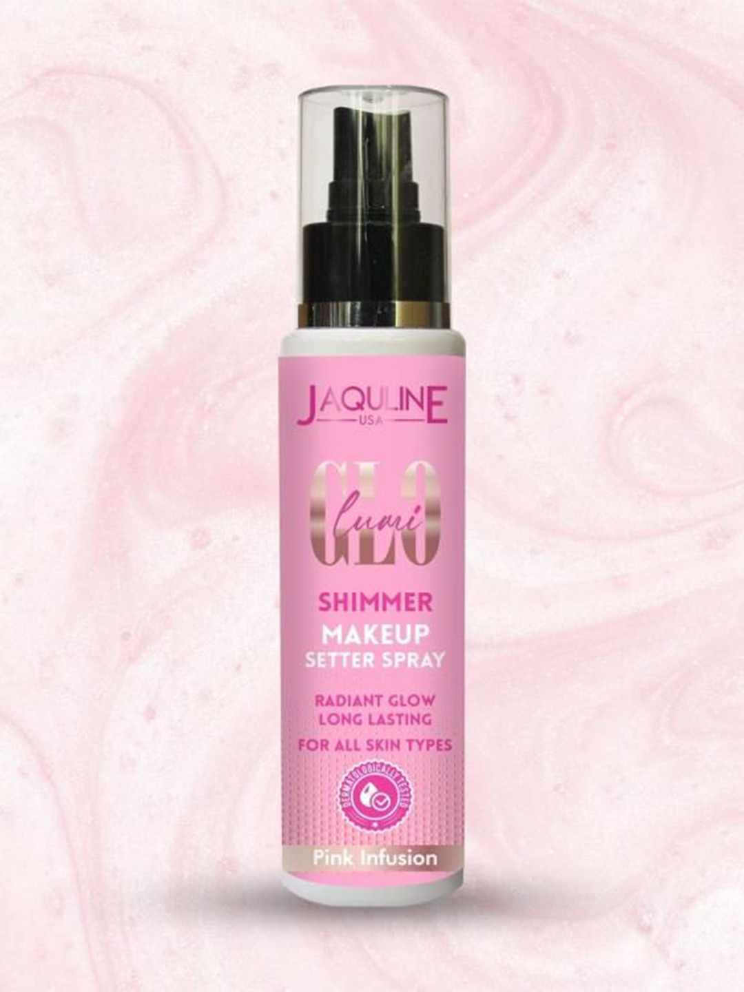 Jaquline USA Lumi Glo Shimmer Makeup Setter Spray With Vitamin E - 110 ml