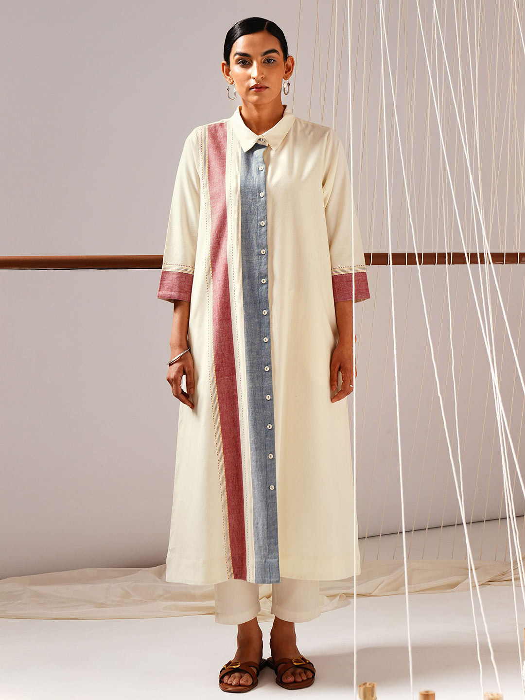 JAYPORE Women Colourblocked Indie Prints Kurta