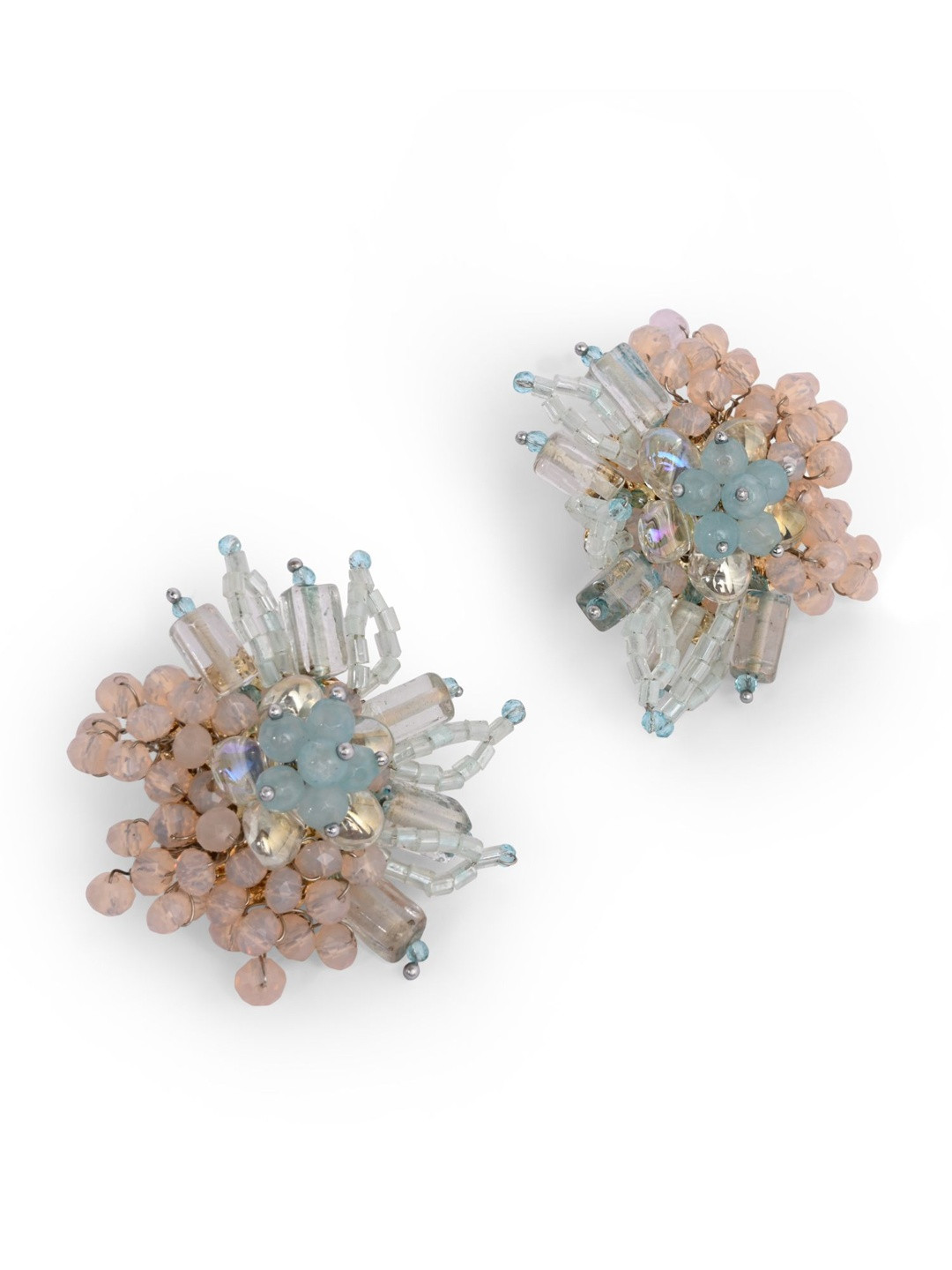 D'oro Gold-Plated Quartz Contemporary Studs