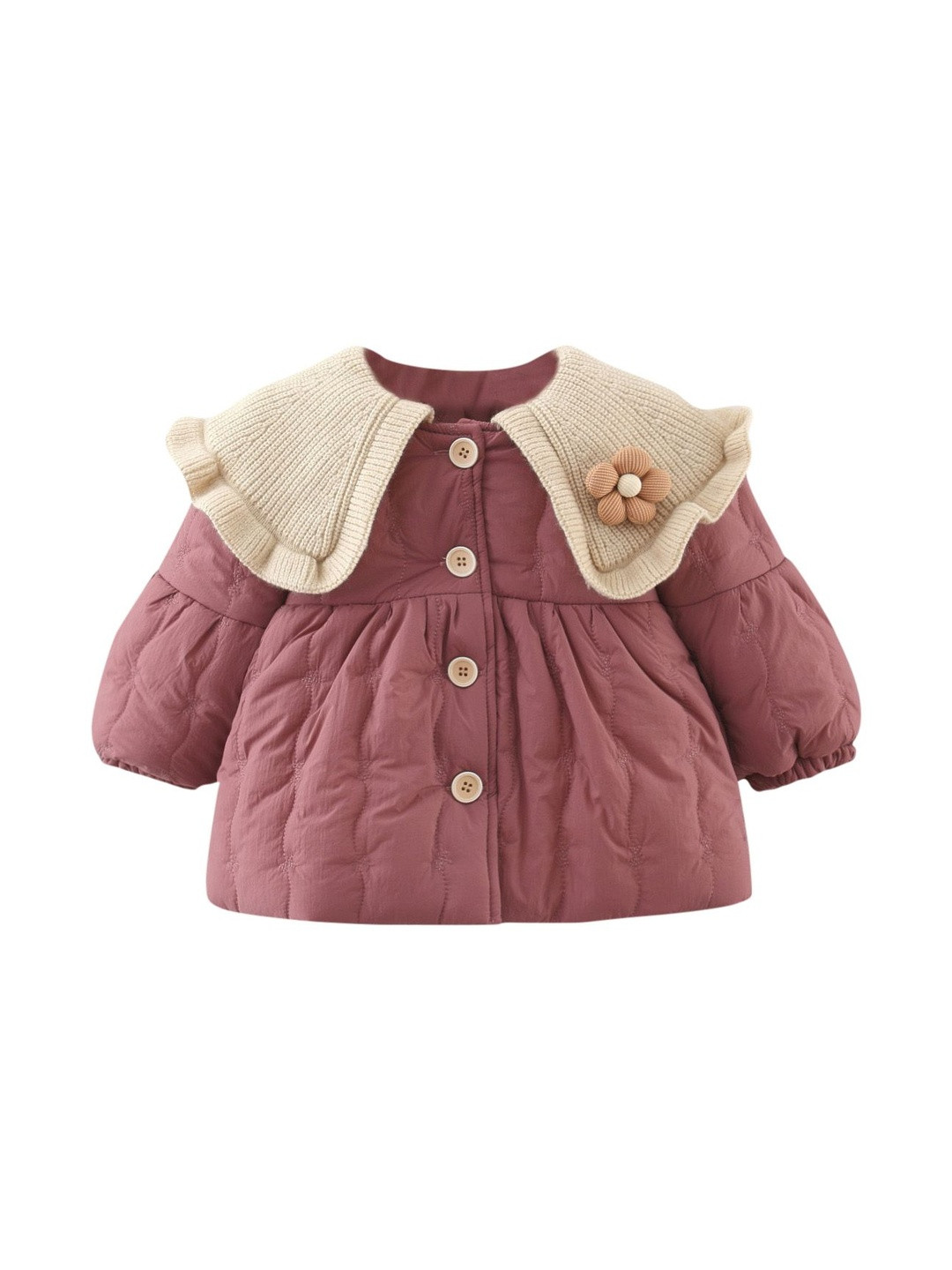 StyleCast x Revolte Girls Peter Pan Collar Parka Coats