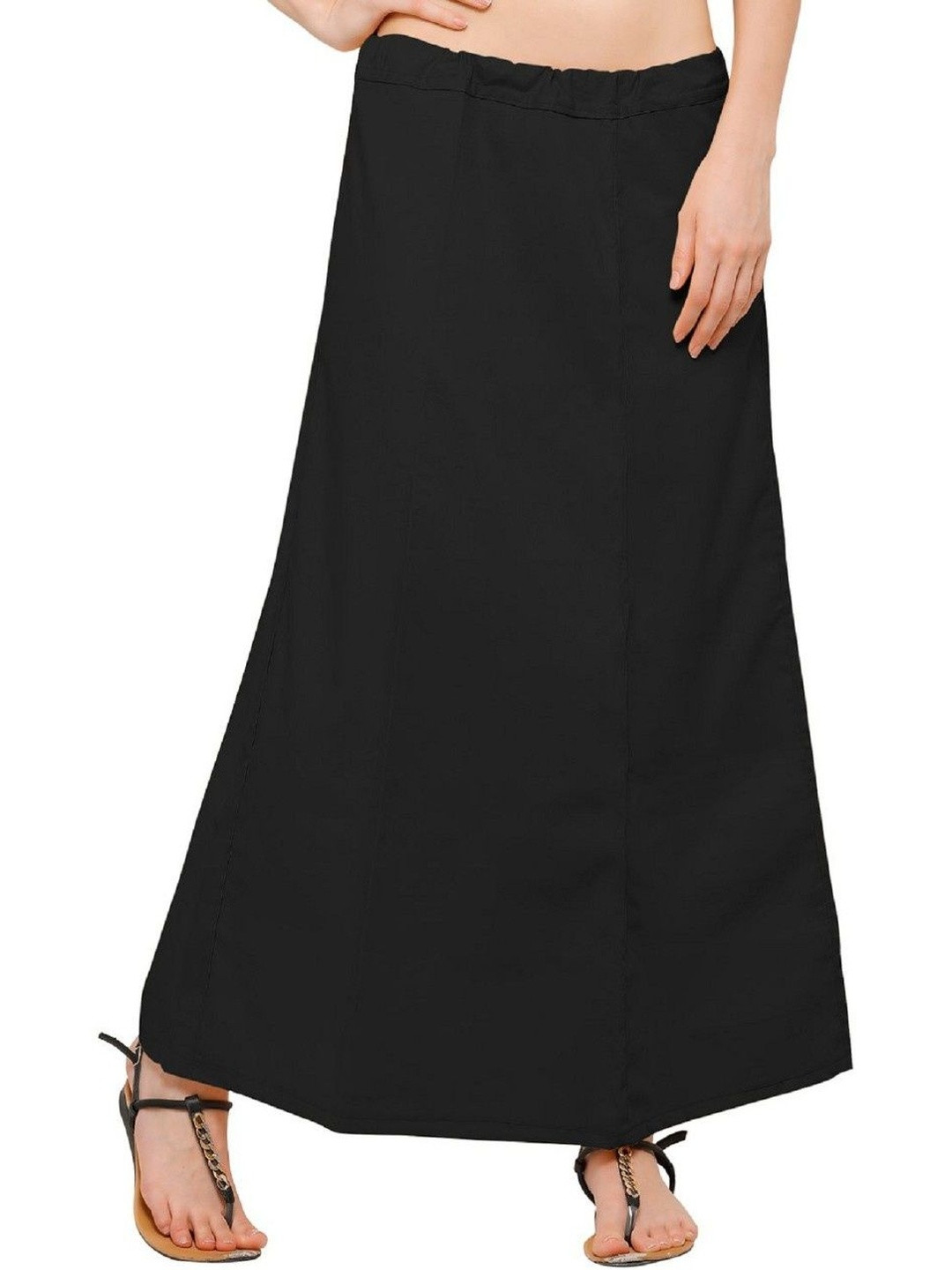 Guddan Black Cotton Saree Petticoat