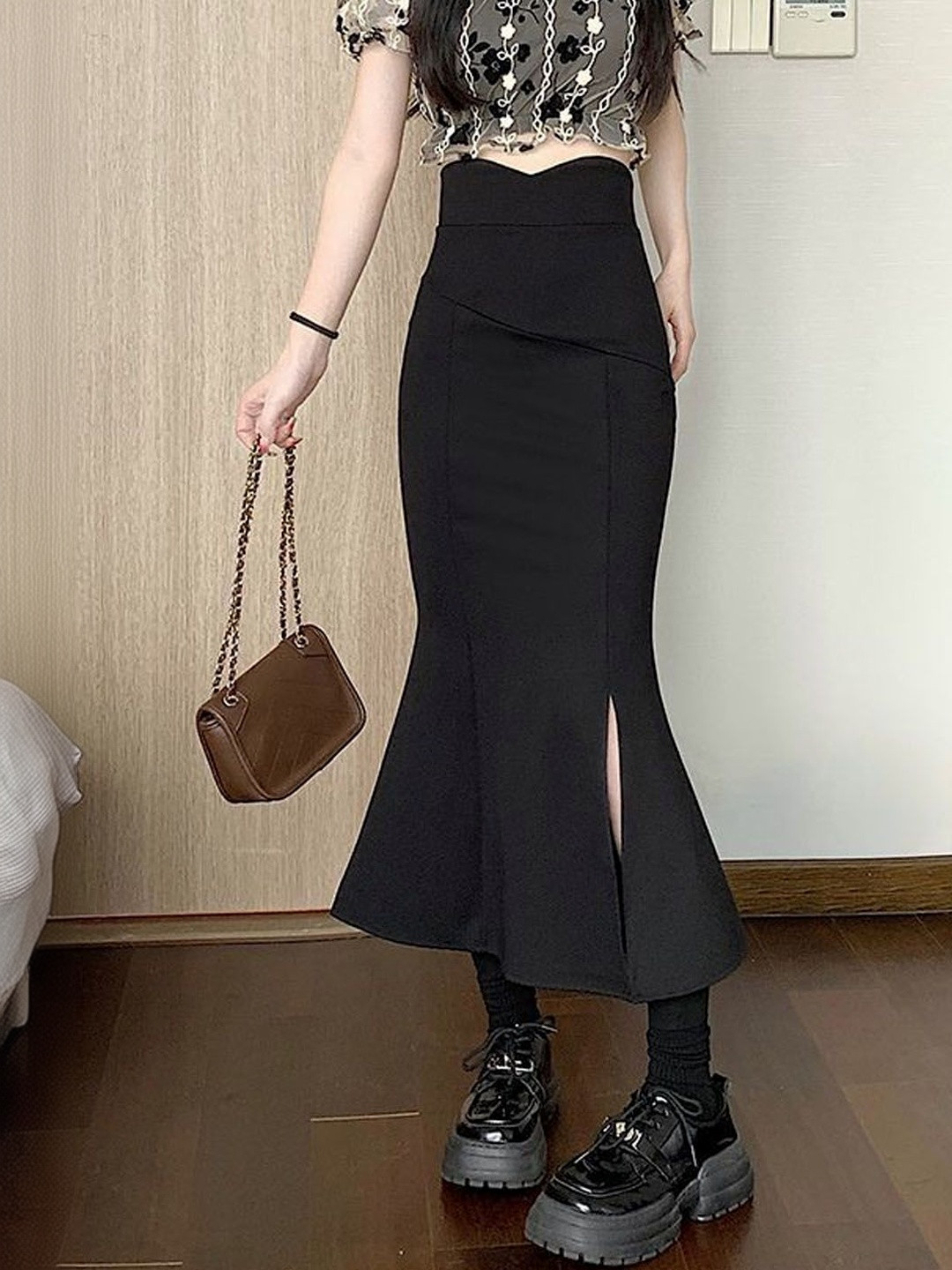 StyleCast Cut Out Maxi Pencil Skirt