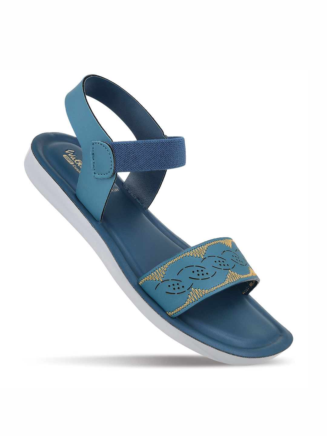 Walkaroo Women Thread Work Open Toe Comfort Sandals