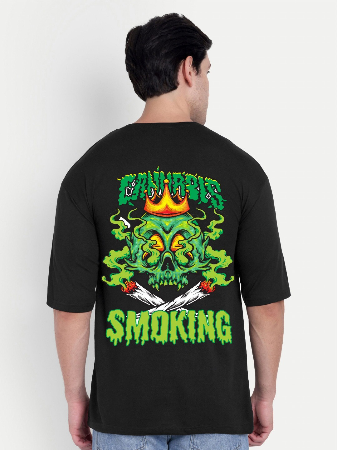 BENNY BROOKS Graphic Printed Oversized Cotton T-shirt