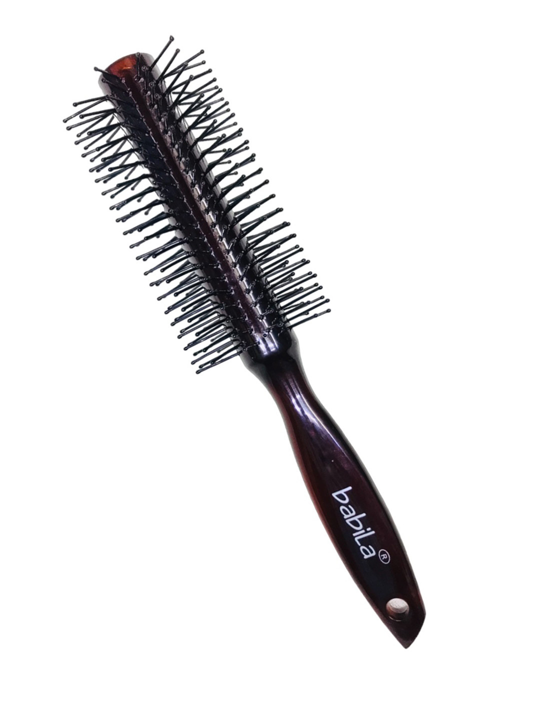 Babila Unisex Brown Round Hair Brush