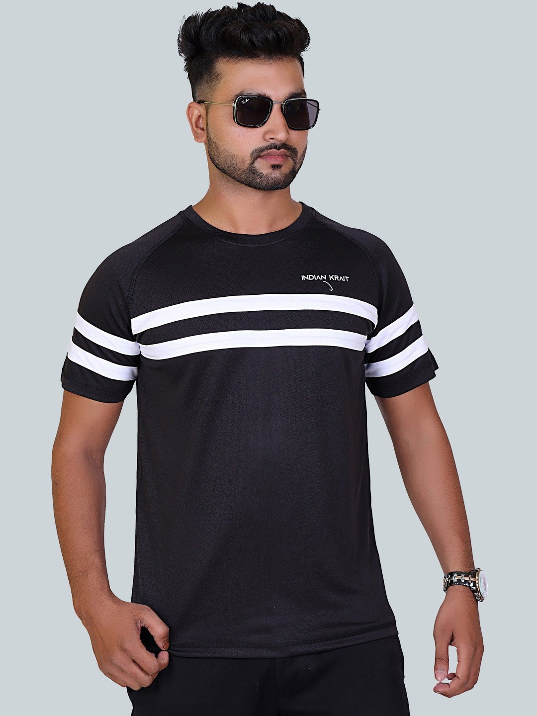 indian krait Men Striped T-shirt