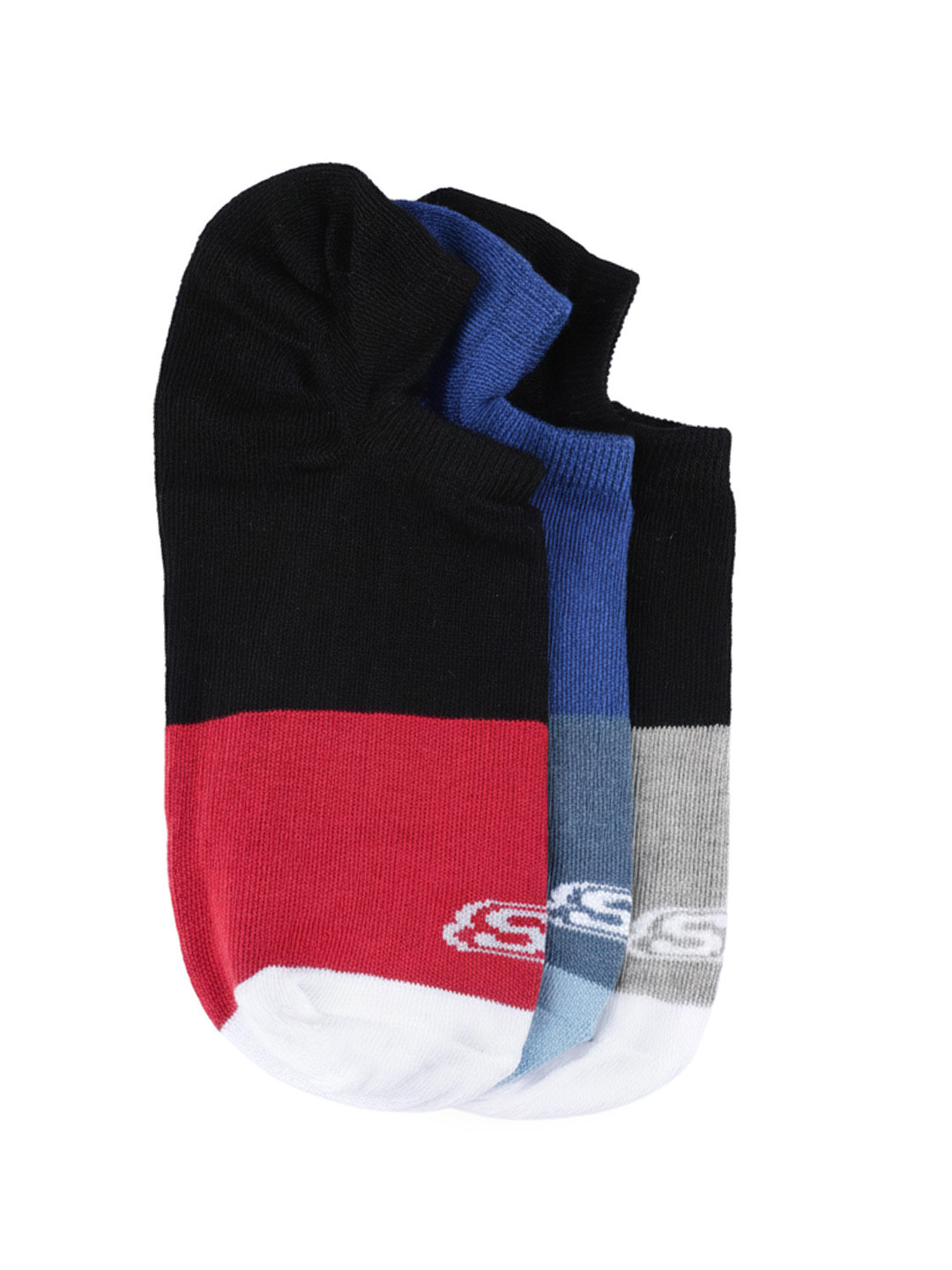 Skechers Men Pack Of 3 COLOR BLOCK NON TERR