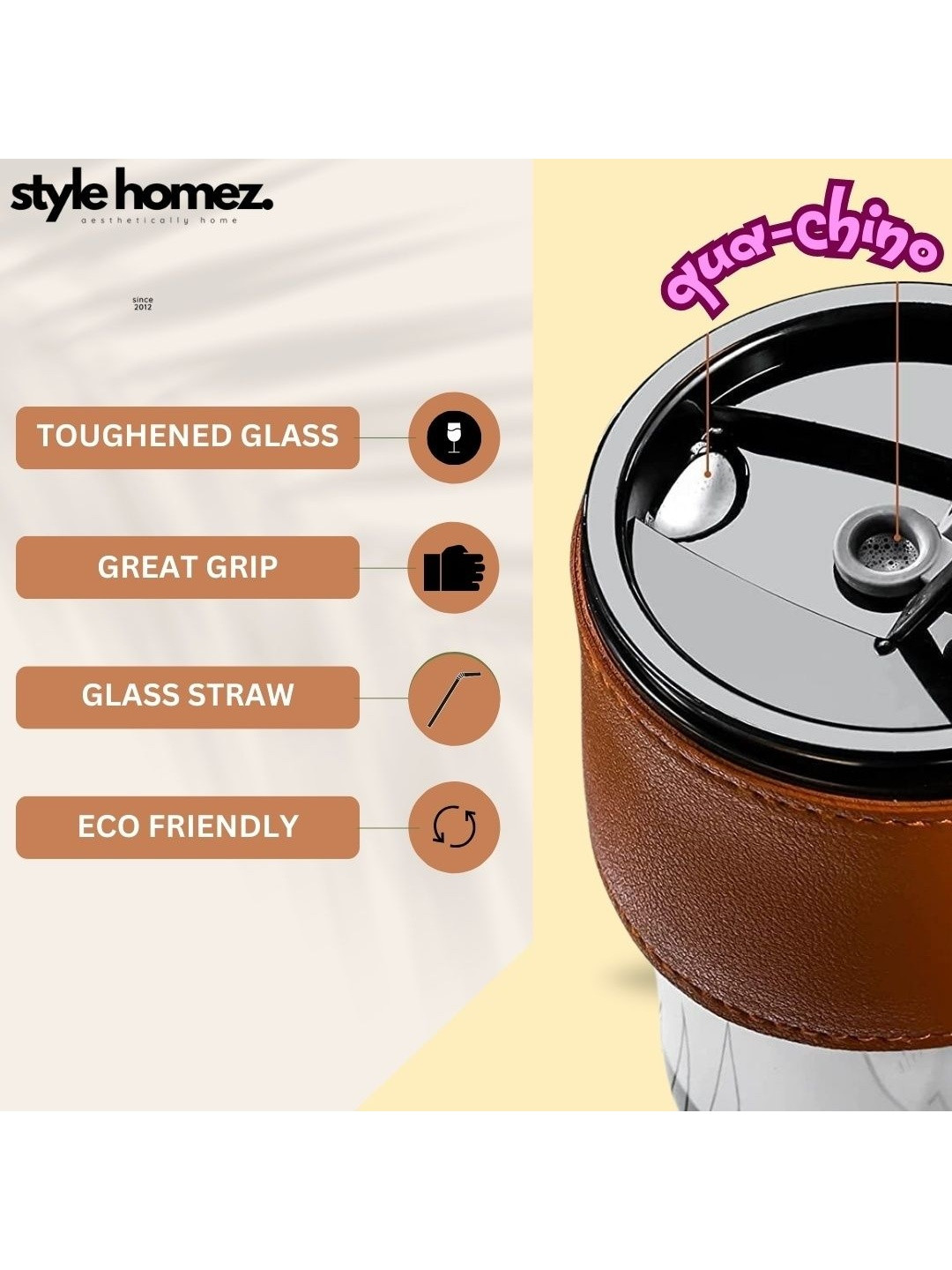 Style Homez Black Double Wall  Jar with Lid - 400 ml
