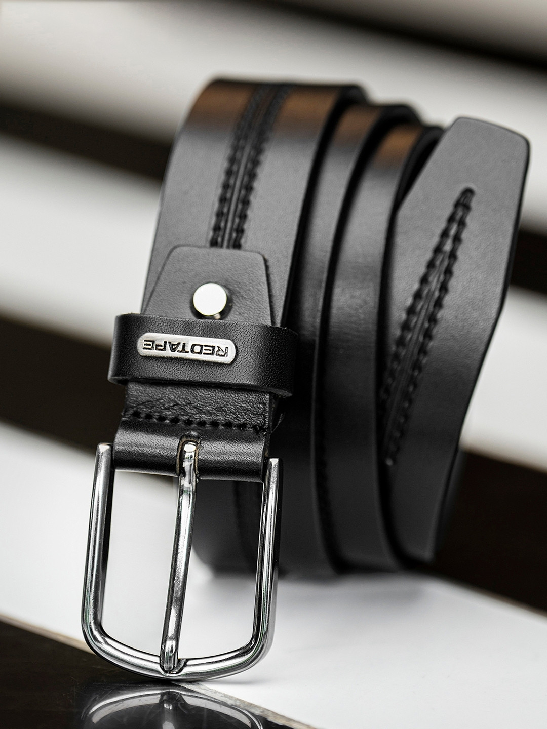 Red Tape Men Leather Belt