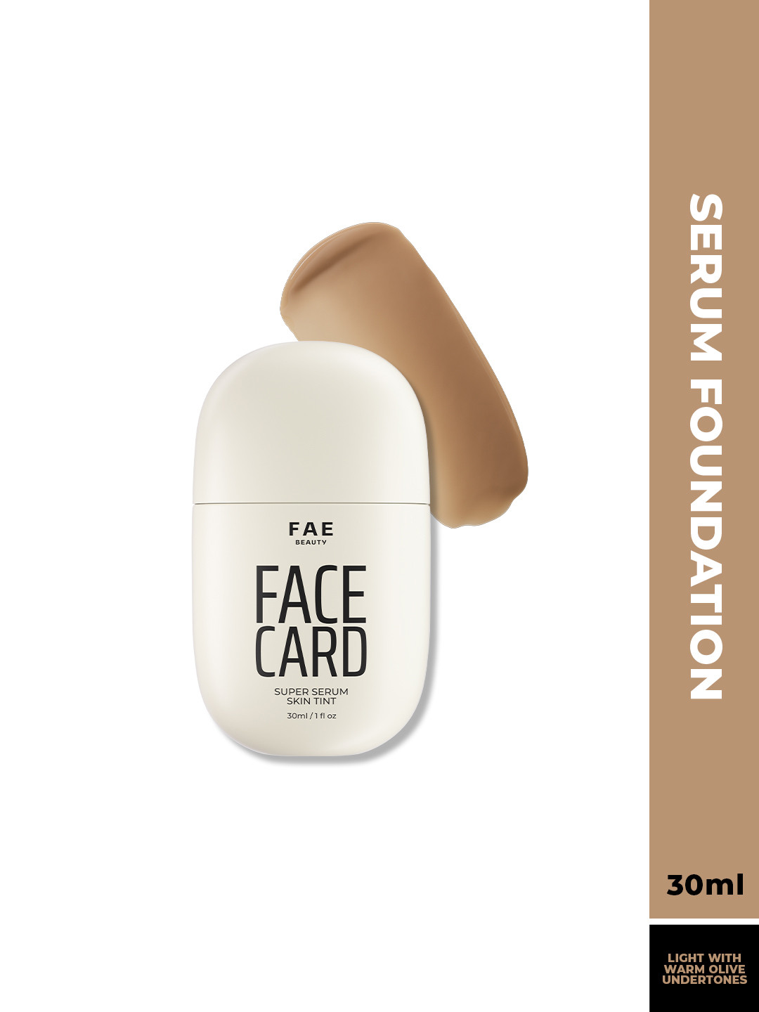 FAE BEAUTY Face Card Super Serum Skin Tint Foundation -30 ml- 23O Warm Olive