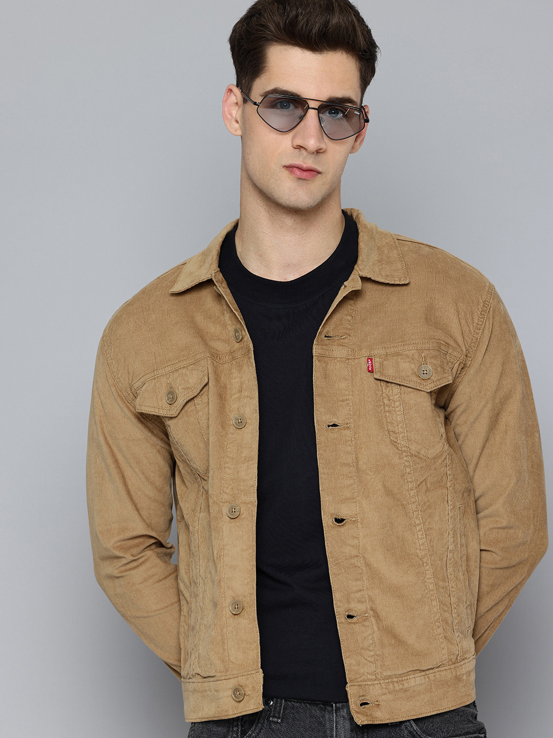 Levis Spread Collar Corduroy Tailored Jacket