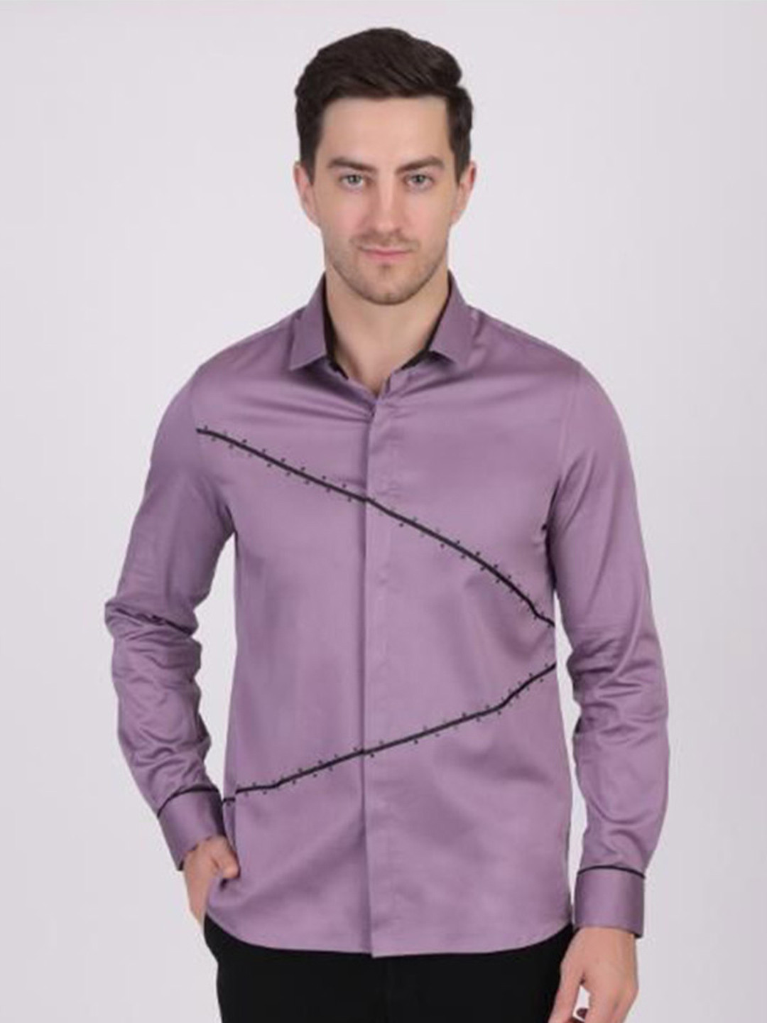 PIER 7 Men Premium Slim Fit Party Shirt