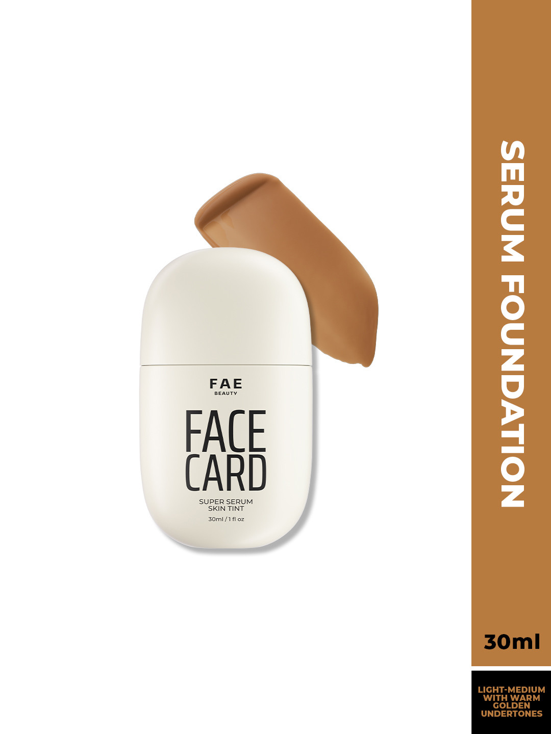 FAE BEAUTY Face Card Super Serum Skin Tint Foundation -30 ml- 32W - Warm