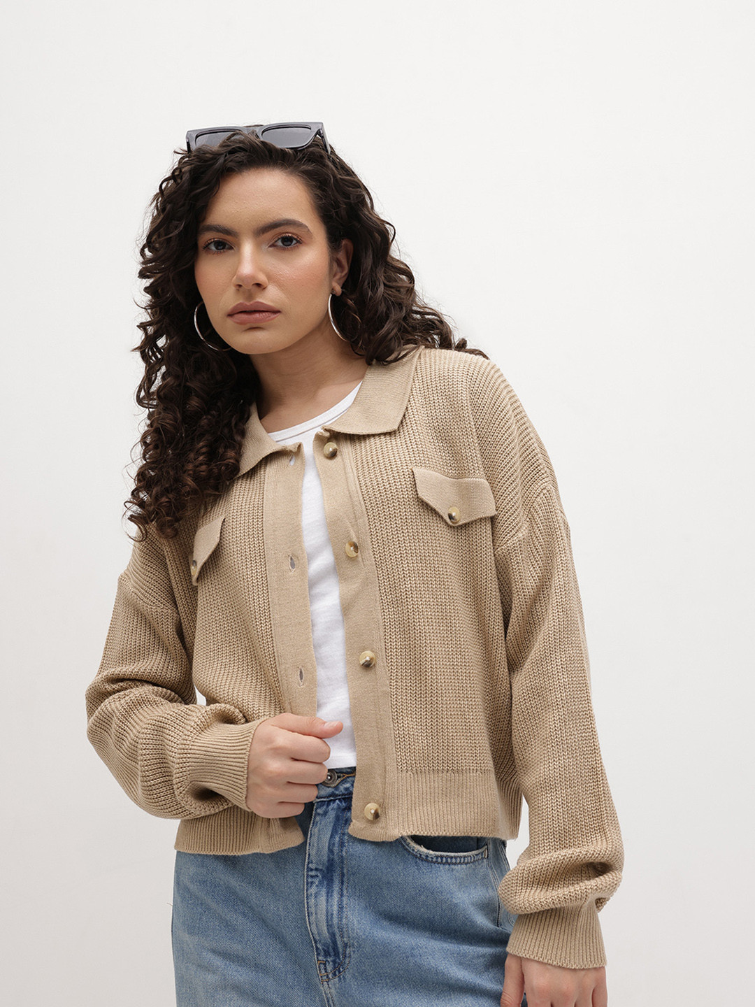 The Roadster Life Co. Mock Pocket Ribbed Cardigan