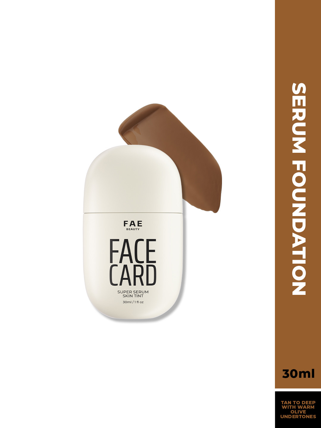 FAE BEAUTY Face Card Super Serum Skin Tint Foundation-30 ml- 71O Warm Olive