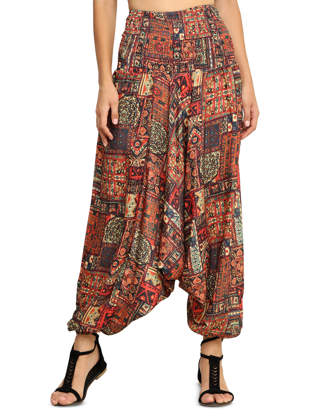 GALE GIRLS Women Loose Fit Printed Bohemian Stretchable Harem Pants
