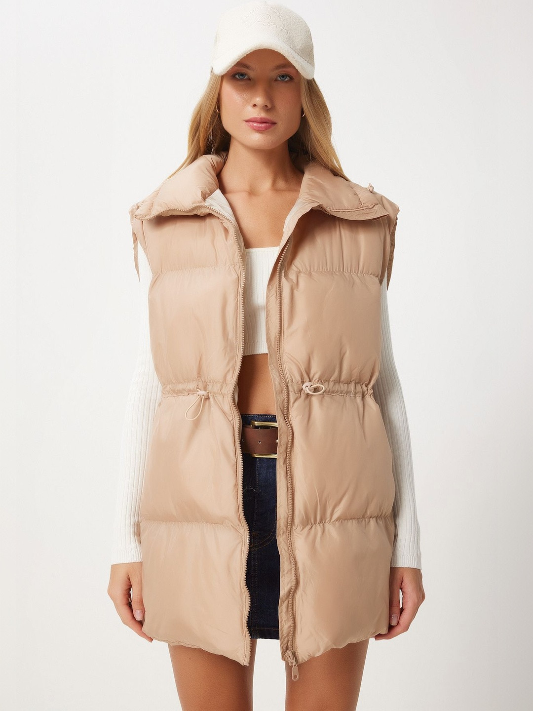 Happiness istanbul Spear Collar Puffer Jacket