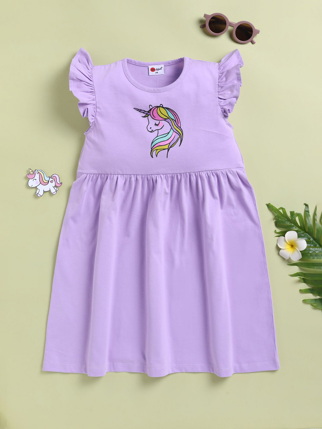 Mars Infiniti Flutter Sleeve A-Line Dress