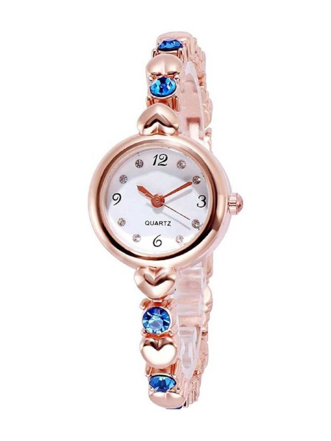 Miss Perfect Unisex Embellished Dial & Bracelet Style Straps Analogue Watch ar1147