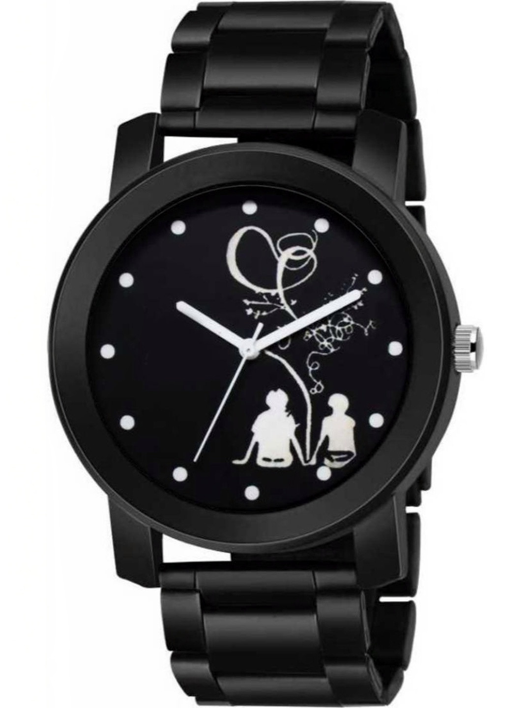 Miss Perfect Unisex Printed Dial & Stainless Steel Bracelet Style Straps Analogue Watch FA326