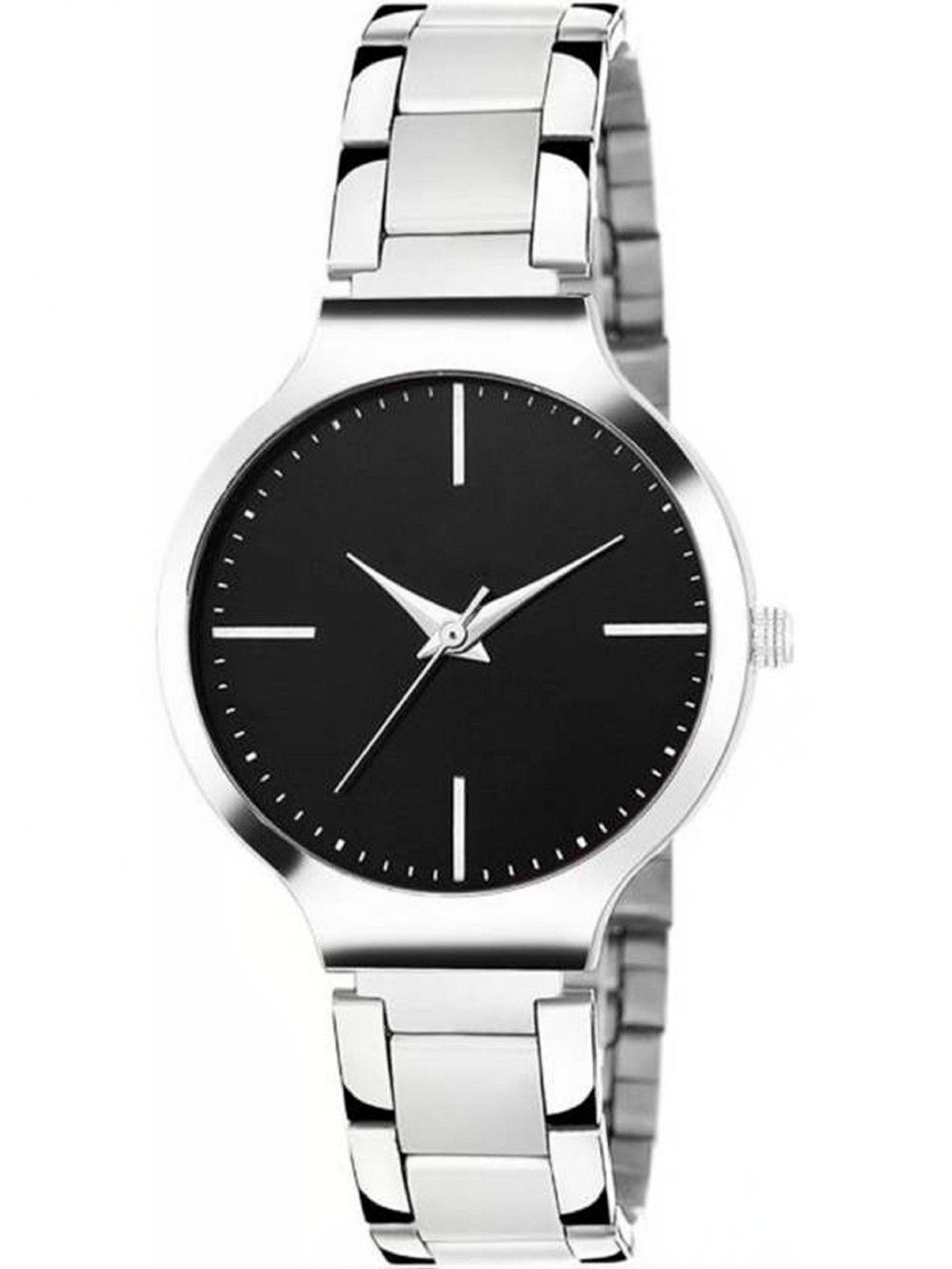 Miss Perfect Unisex Dial & Stainless Steel Bracelet Style Straps Analogue Watch D446