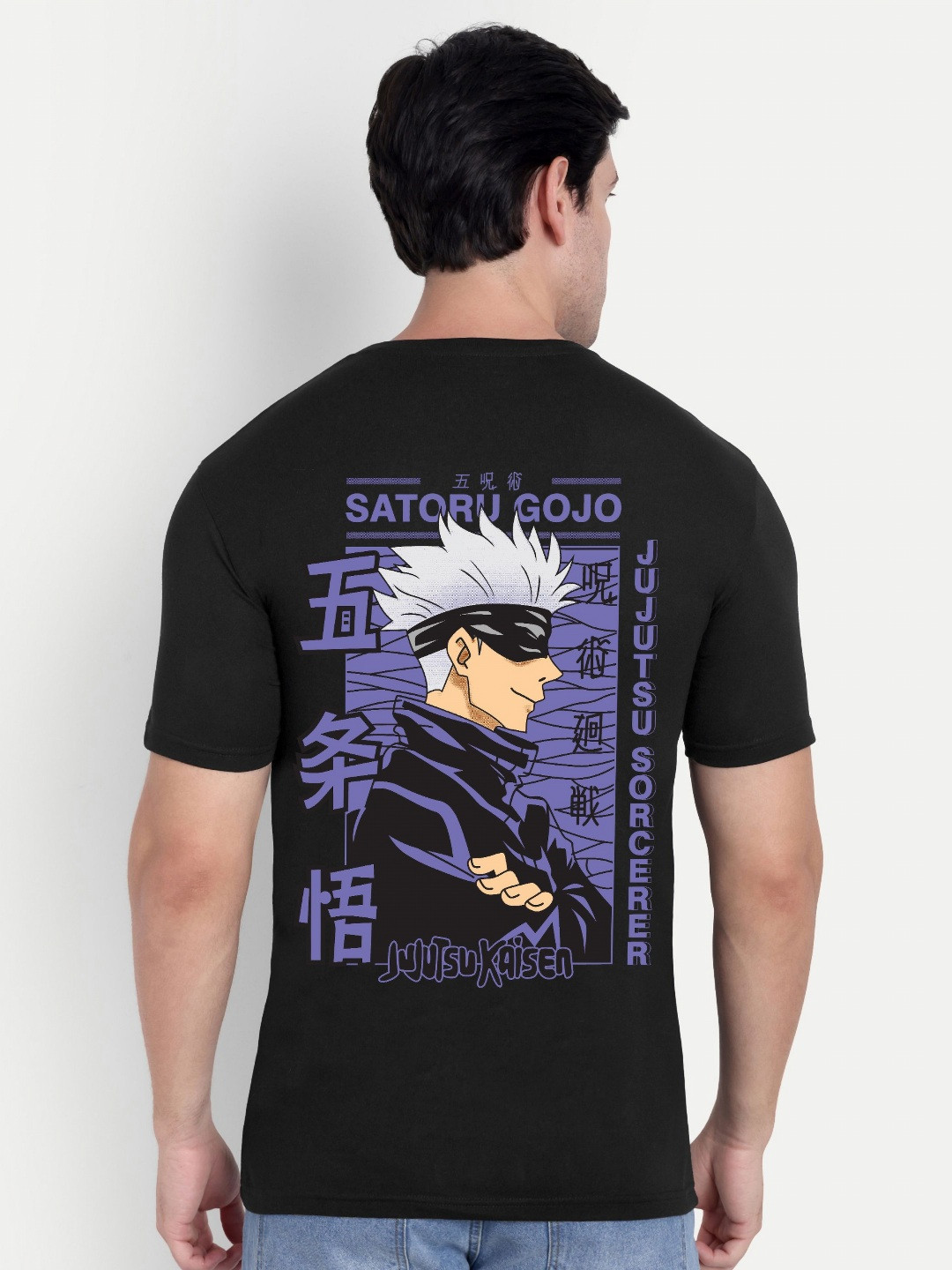 BENNY BROOKS Jujutsu Kaisen Graphic Printed Round Neck Cotton Casual T-shirt