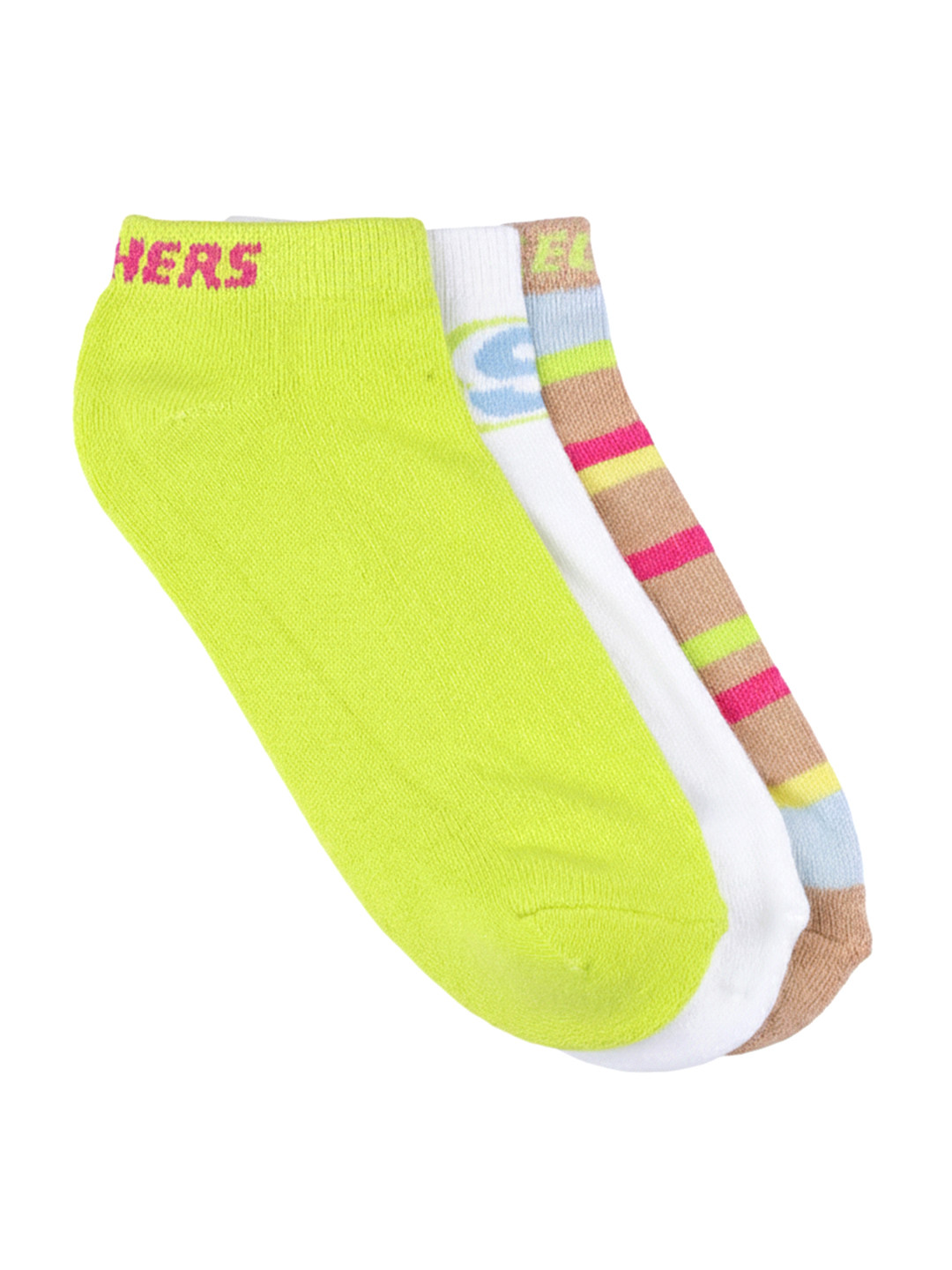 Skechers Women Pack Of 3 MULTI HALF TERRY L