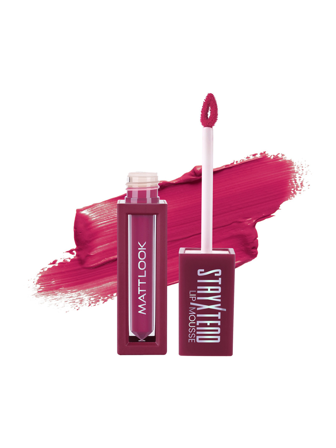 MATTLOOK Stayxtend Lip Mousse Enriched With Vitamin E - 4 ml- Deep Magenta -18