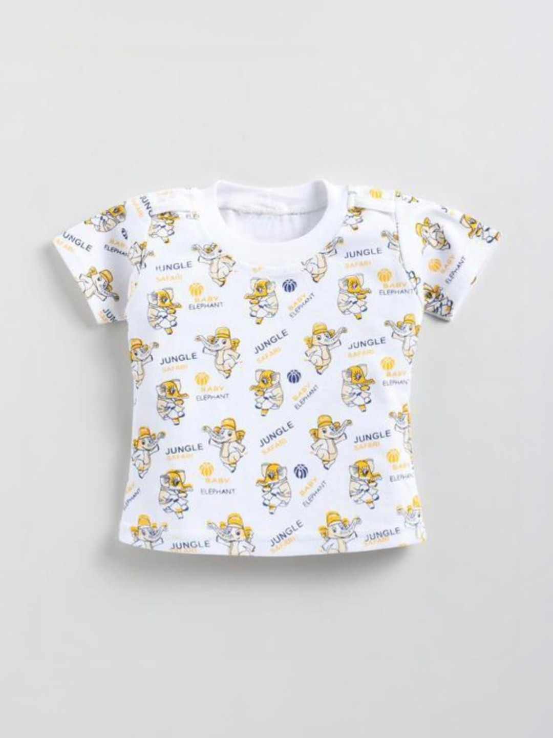 TINY TINTIN Infants Printed Cotton Dungarees