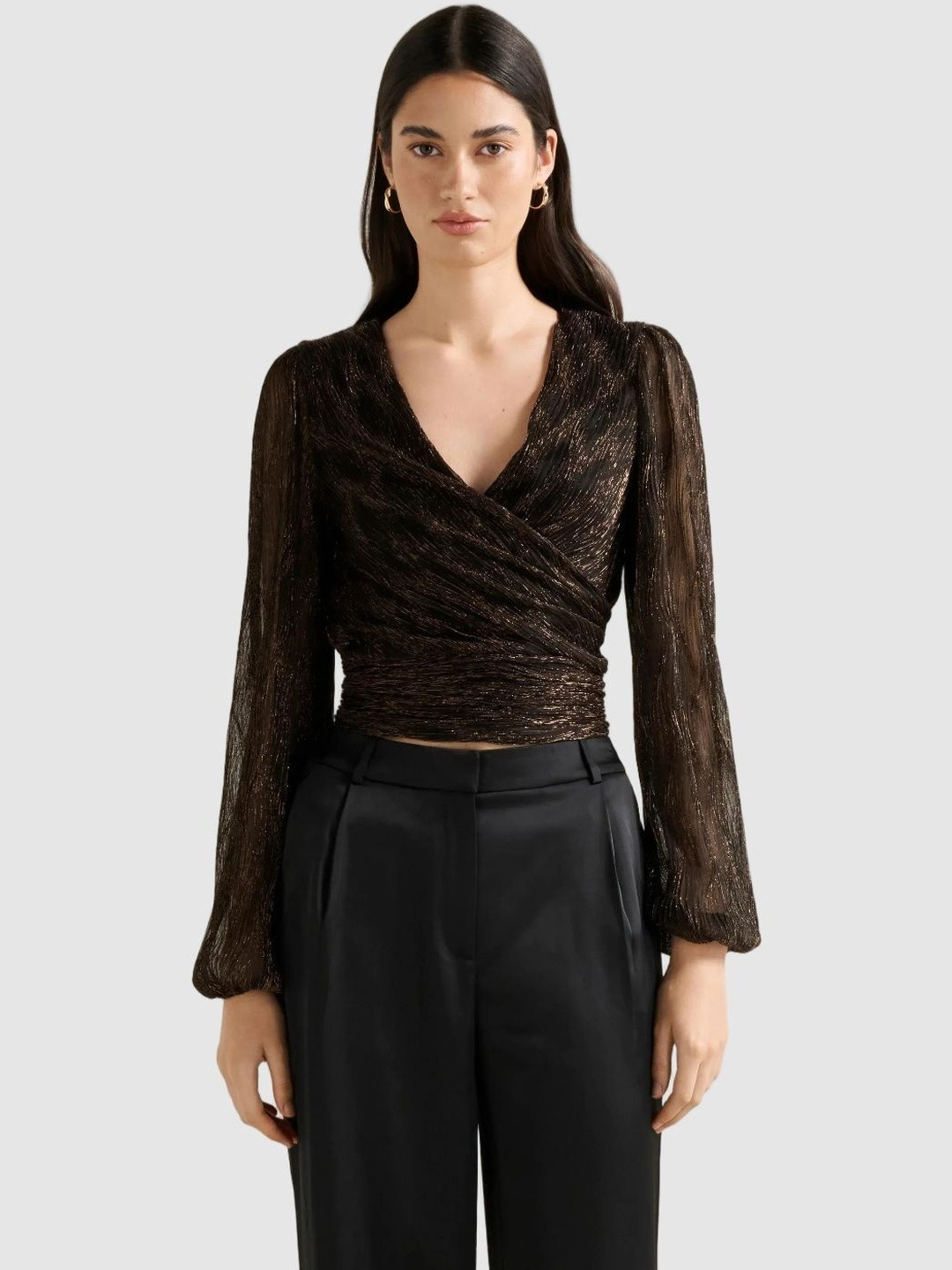 Forever New Wrap Crop Top