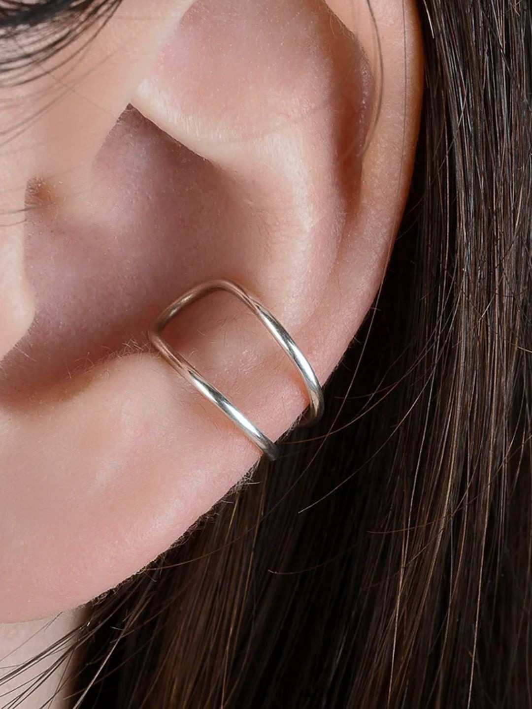 Sangria 925 Sterling Silver Non-Piercing Ear Cuffs
