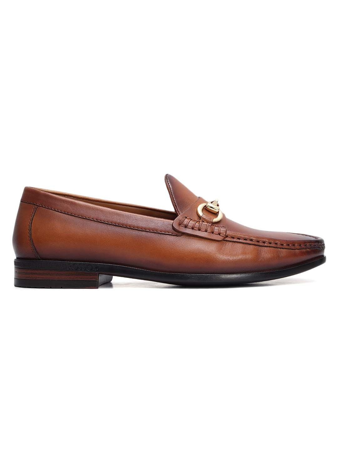ROSSO BRUNELLO Men Oltan Slip-On Leather Formal Loafers