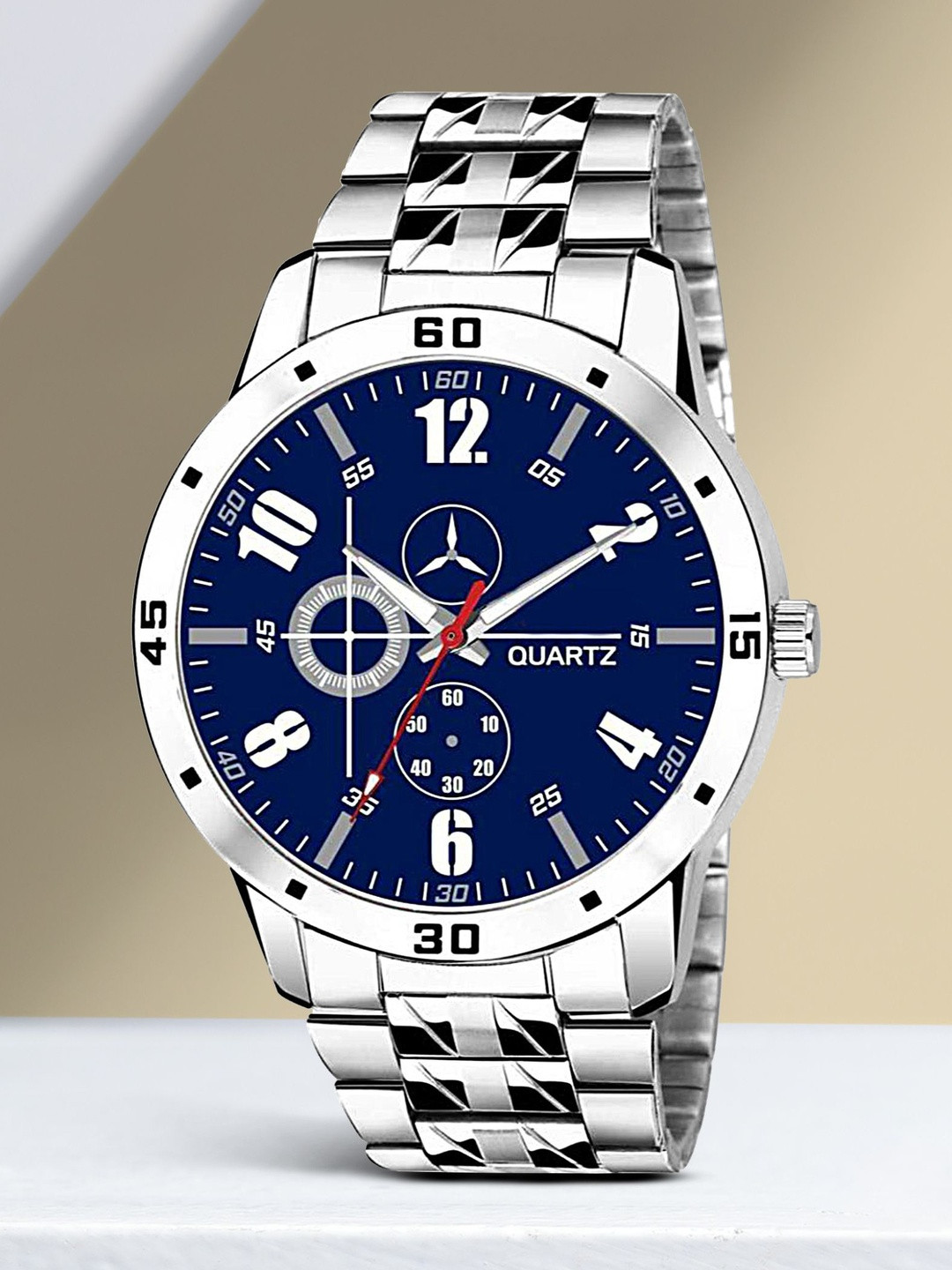 Miss Perfect Unisex Dial & Stainless Steel Bracelet Style Straps Analogue Multi Function Watch foxx86