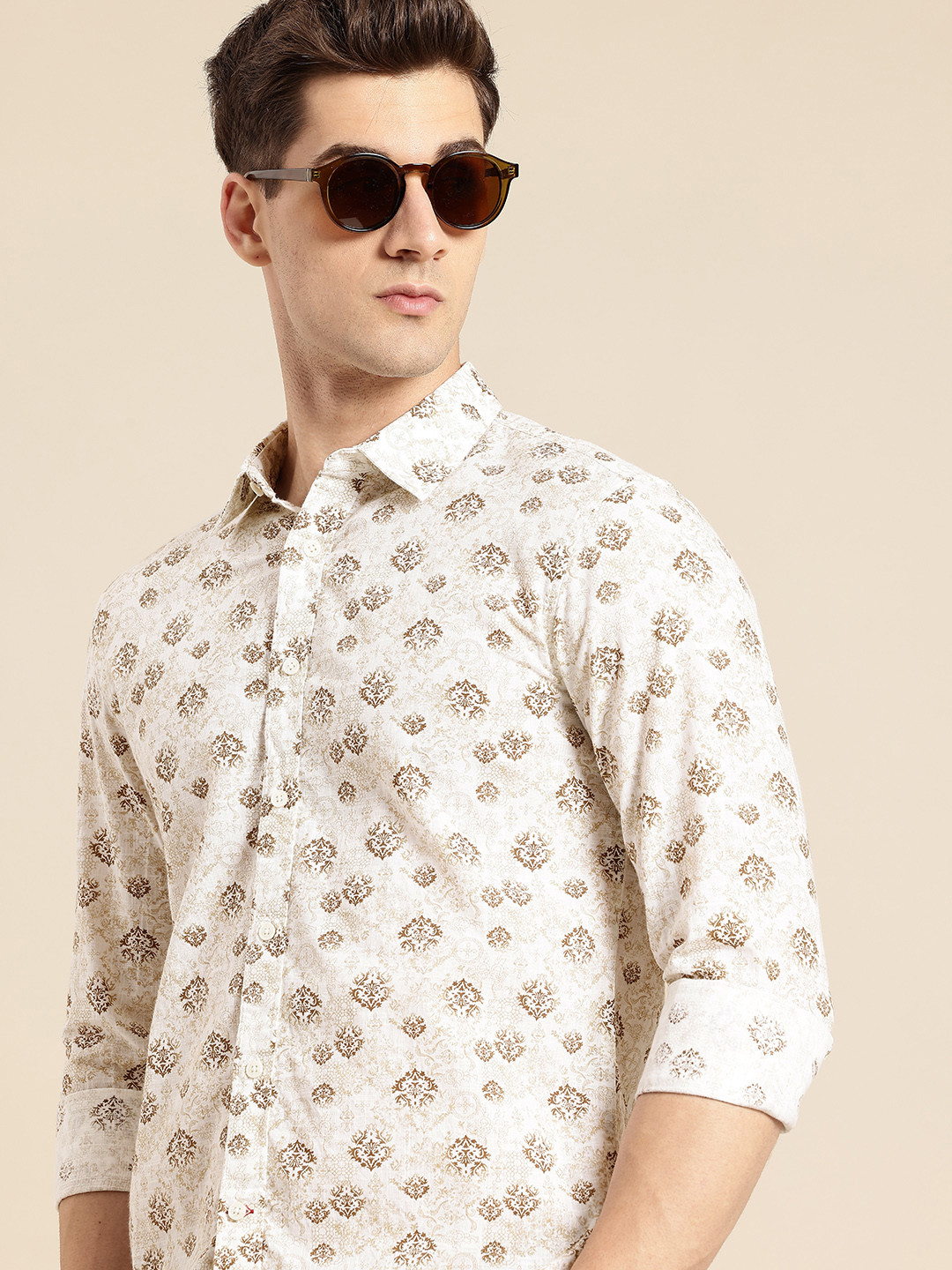 Being Human Ethnic Motifs Printed Pure Cotton Casual Shirt