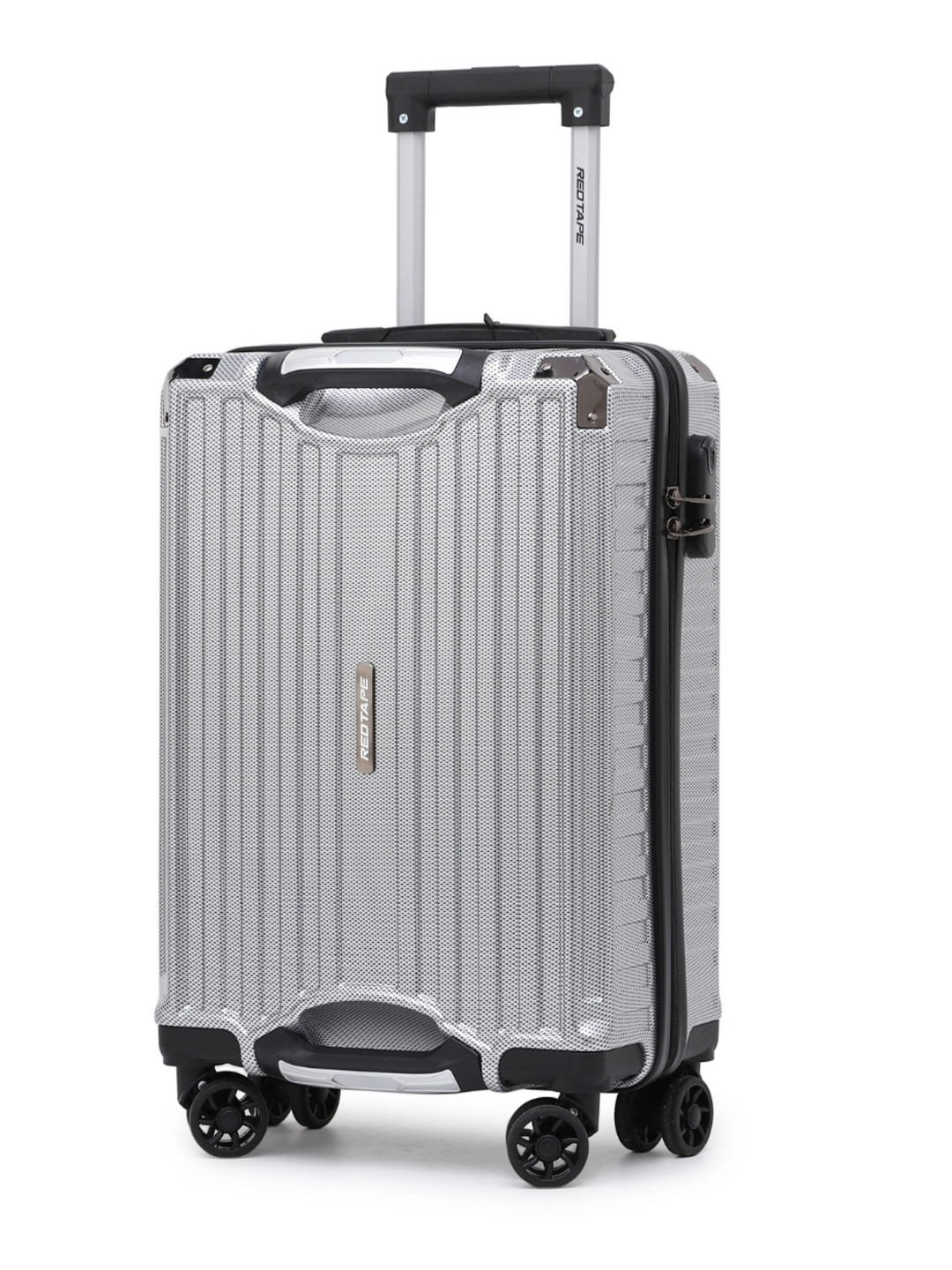 Red Tape Textured Hard Sided Medium Trolley Bag