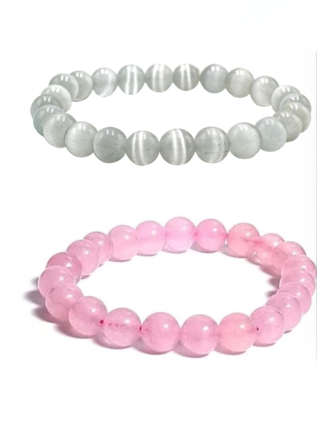 CONTEX MEDIA Artificial Stones Studded Elasticated Bracelet