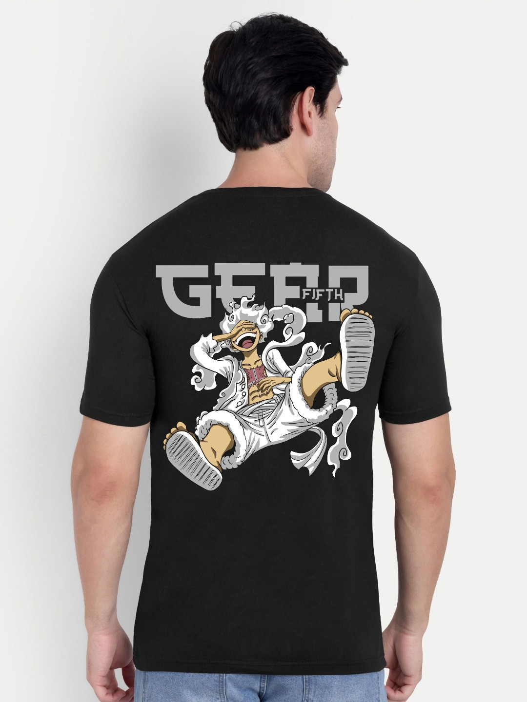 BENNY BROOKS Anime Graphic Printed Round Neck Cotton Casual T-shirt