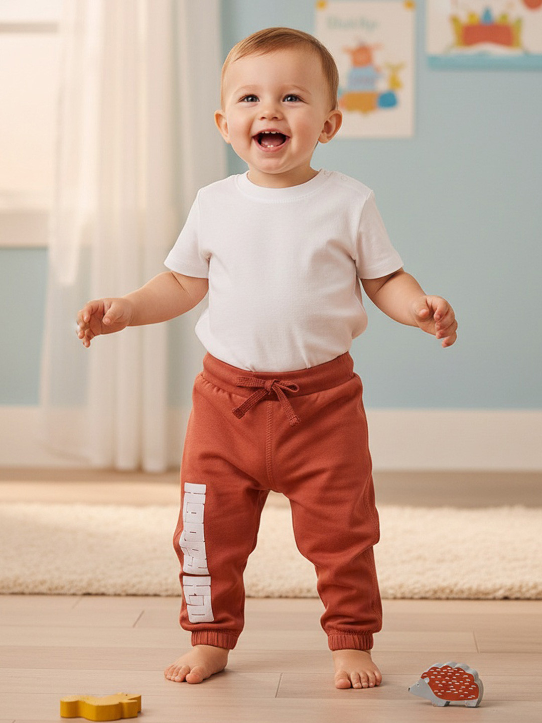Bontots Infant Girls Organic Cotton Jogger